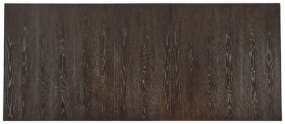 Burkhaus - Rectangular Dining Room Extension Table - Dark Brown