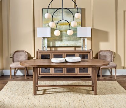 Astor - Oval Extendable Dining Table - Claystone