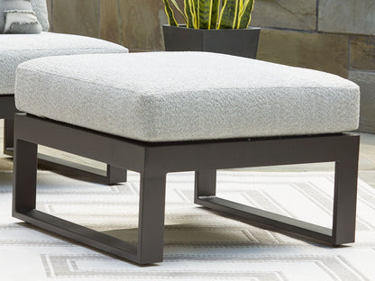 Beachloft - Ottoman With Cushion - Black / Gray