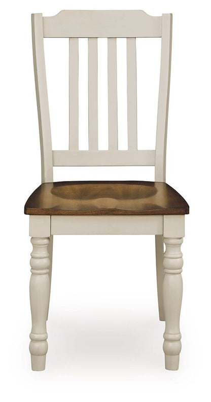 Wirloni - Dining Room Side Chair (Set of 2) - Antique White / Brown