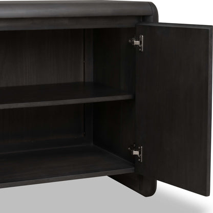 Xolani - Two Door Acacia Wood Cabinet - Jaguar