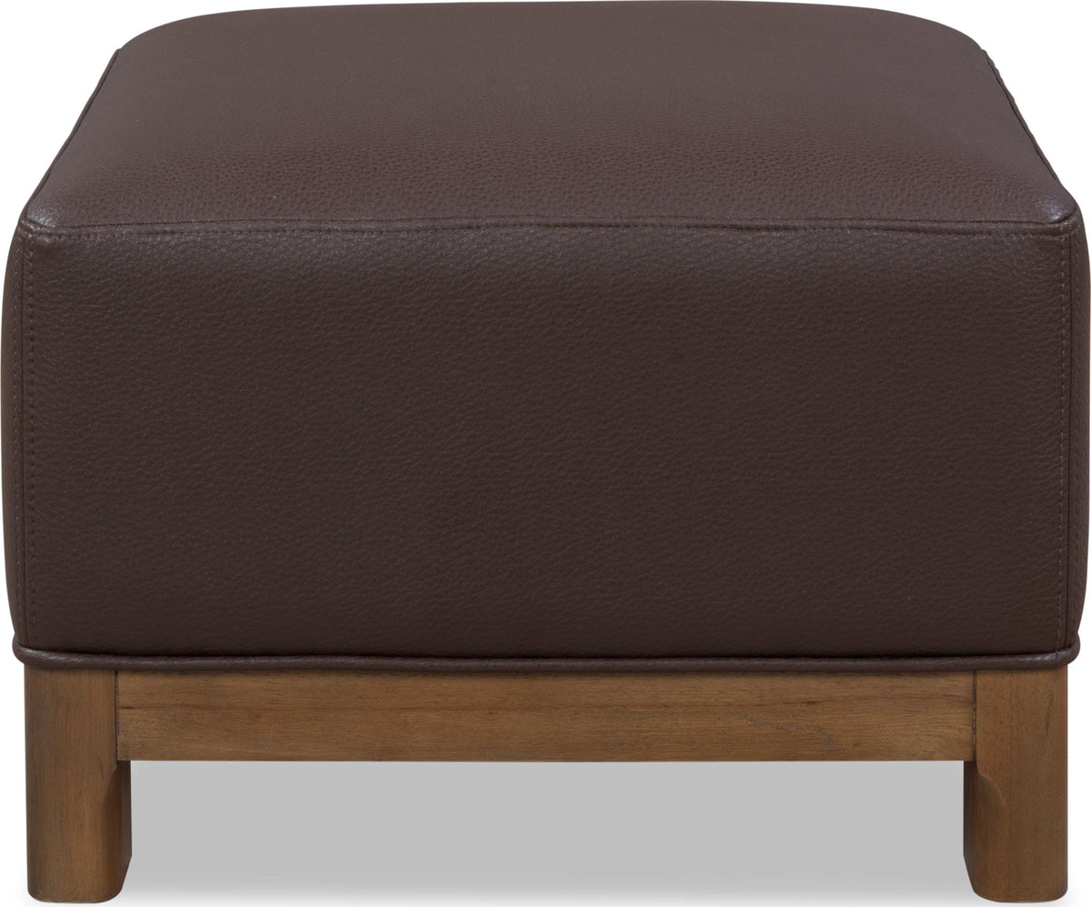 Arden - Upholstered Ottoman - Dark Chocolate / Tavern Brown
