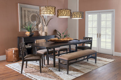 Koko - Upholstered Dining Bench - Minx / Beige