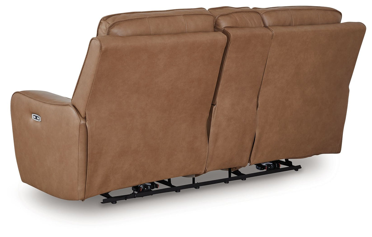 DeepWakes - Power Reclining Loveseat / Console / Adjustable Headrest