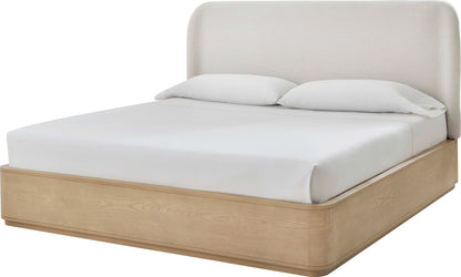 Penny - Linen Upholstered Platform Bed
