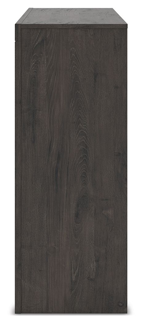 Fraluna - Six Drawer Dresser - Charcoal