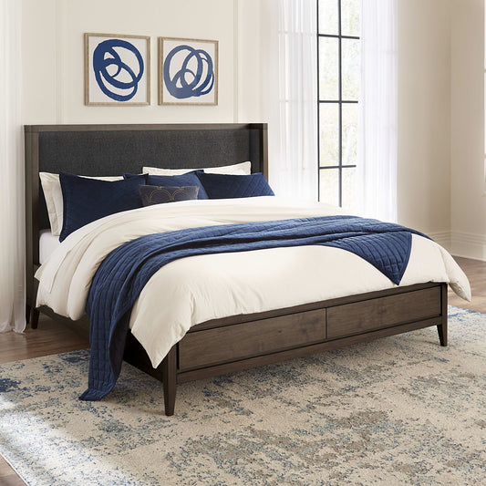 Boracay - Upholstered Wingback Storage Bed