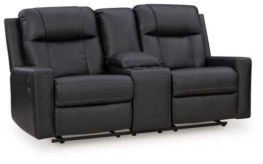 Mackmenville - Double Reclining Loveseat With Console