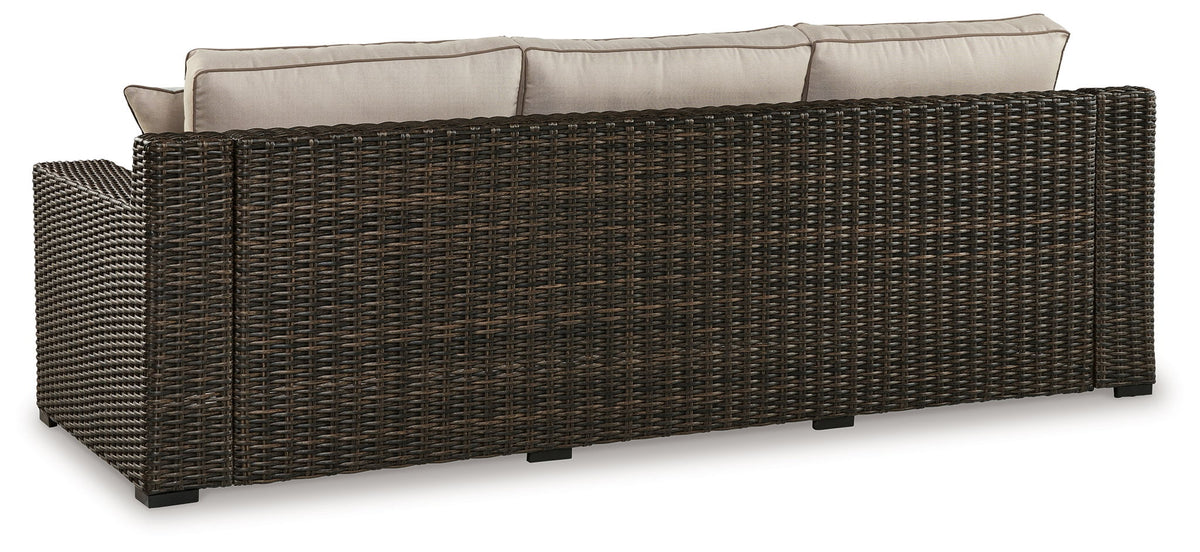 Coastline Bay - Sofa With Cushion - Brown