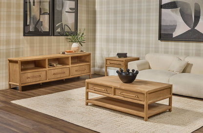 Dorsey - 84" Entertainment Console - Granola