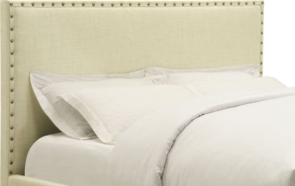 Geneva Tavel - King Nailhead Upholstered Headboard - Tumbleweed