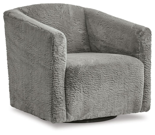 Bramner - Swivel Accent Chair - Charcoal