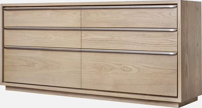 One - Coastal Modern Six Drawer Dresser - Bisque