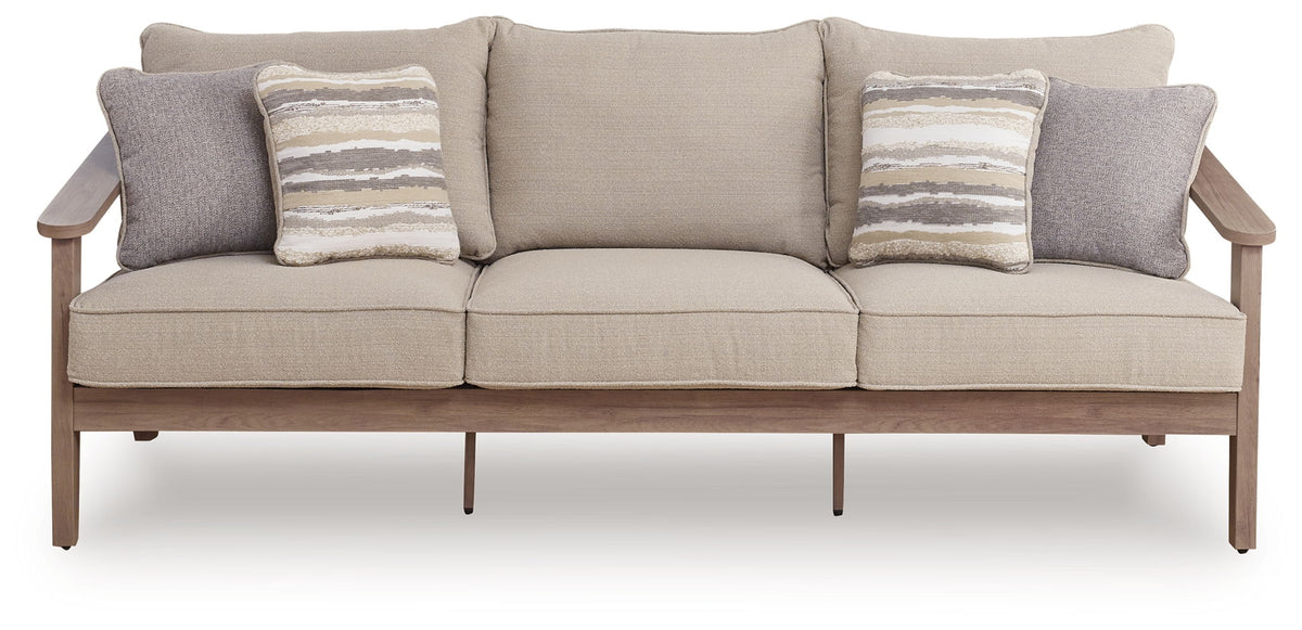 Harmony Headlands - Sofa With Cushion - Natural / Gray