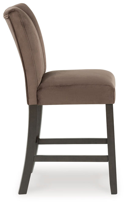Jeshina - Upholstered Barstool (Set of 2) - Mocha