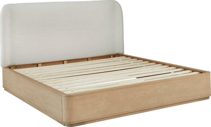 Penny - Linen Upholstered Platform Bed