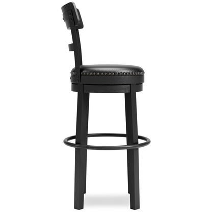 Valebeck - Tall Upholstered Swivel Barstool