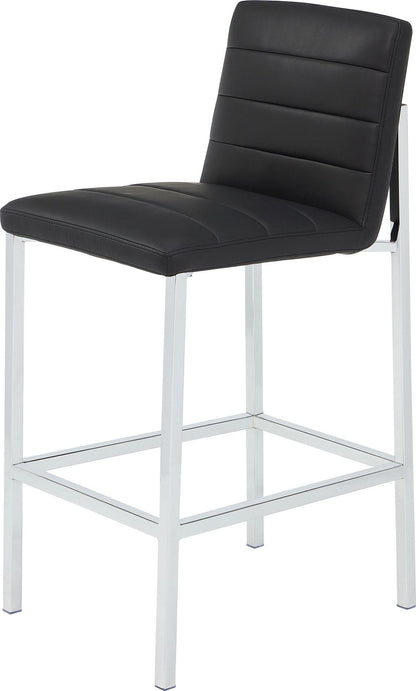 Amalfi - Metal Back Stool (Set of 2) - Soot / Chrome
