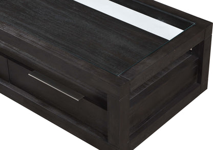 Oxford - Two Drawer Rectangular Coffee Table - Basalt Gray