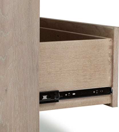 Gardenia - Five Drawer Oak Wood Chest - Chai