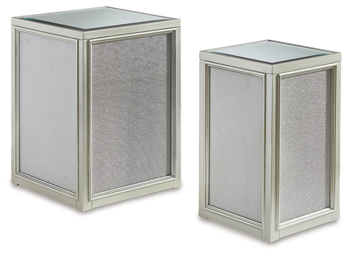 Traleena - Nesting End Tables (Set of 2) - Silver Finish