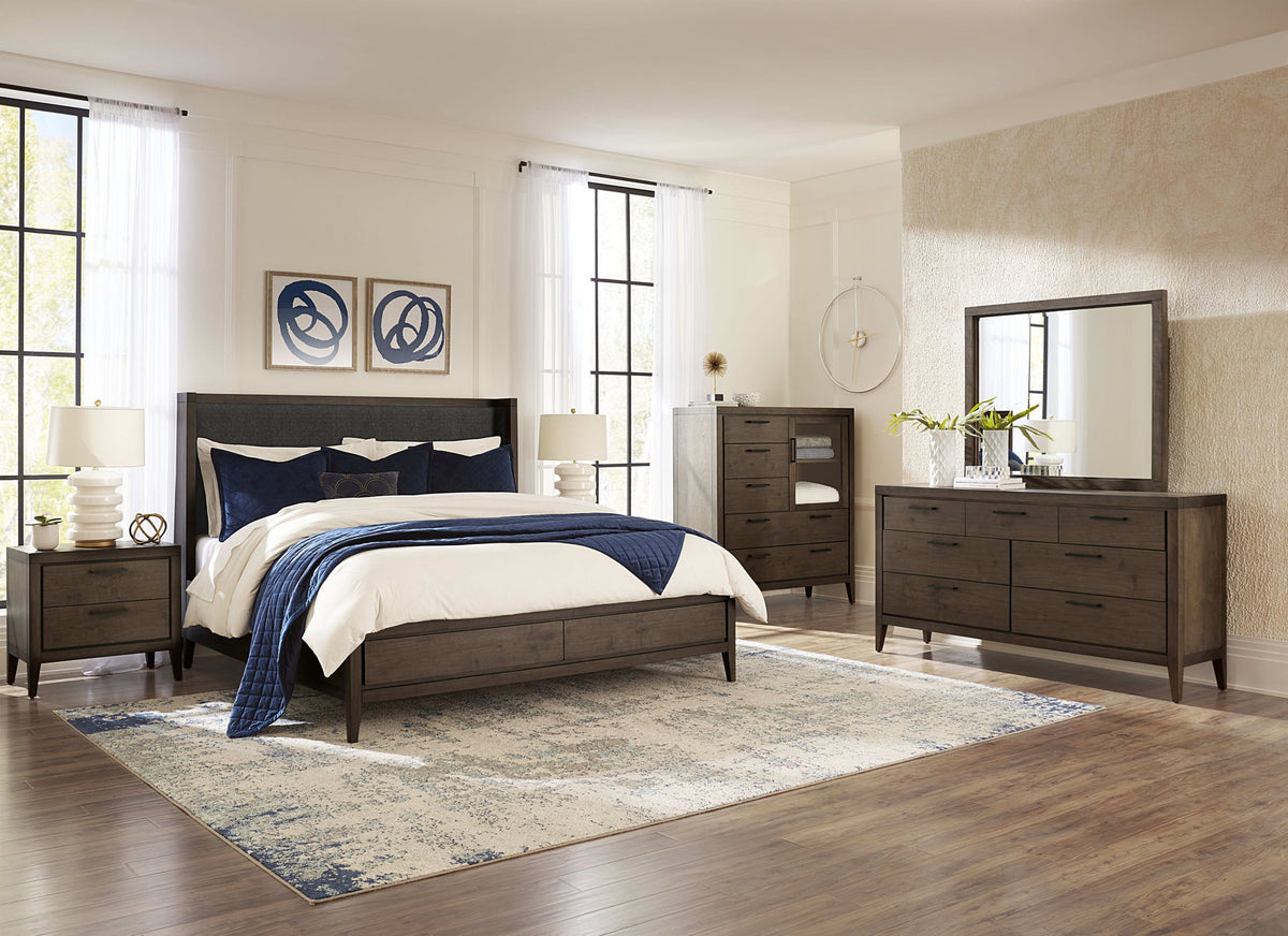 Boracay - Upholstered Wingback Storage Bed