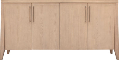 Sumire - Four Door Ash Wood Sideboard - Ginger