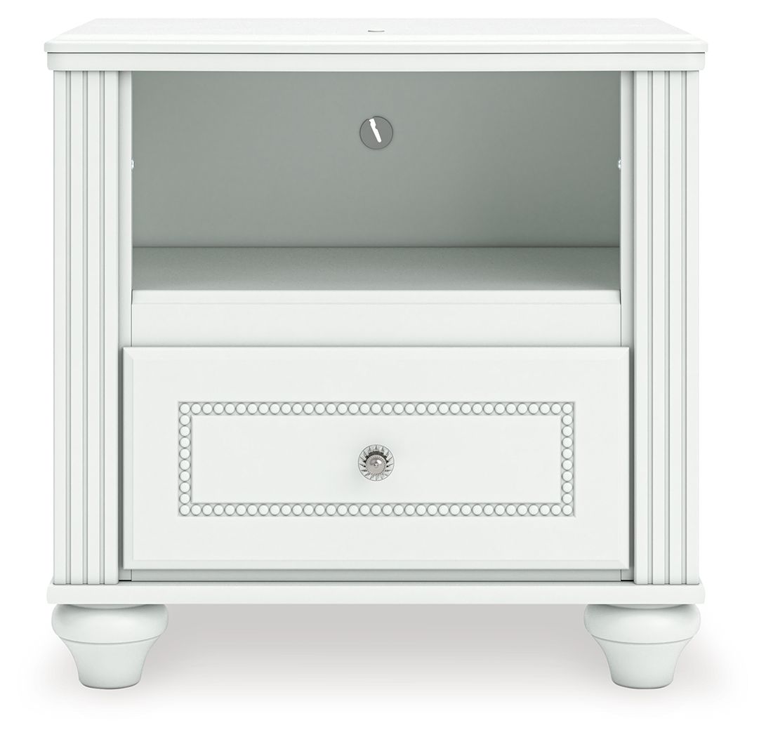 Kozlani - One Drawer Night Stand - White