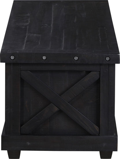 Yosemite - Solid Wood Blanket Box - Cafe
