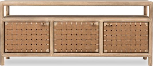 Dorsey - 72" Weaven Entertainment Console - Granola