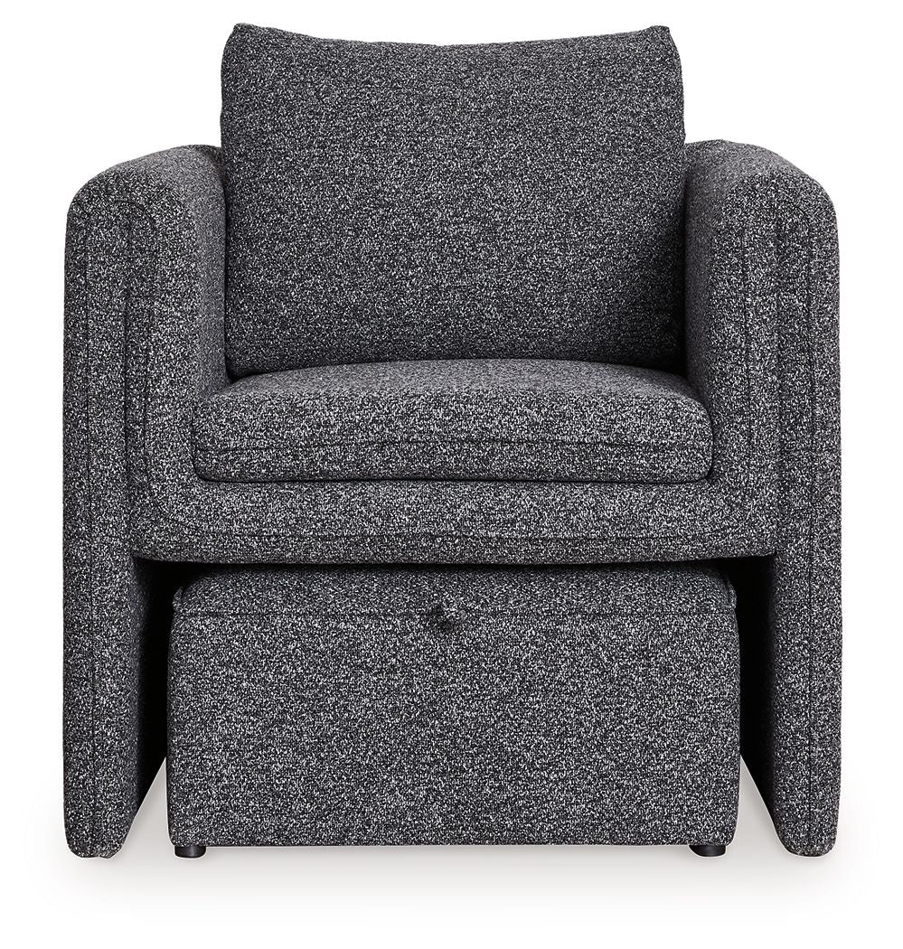 Vreni - Accent Chair - Charcoal / Black