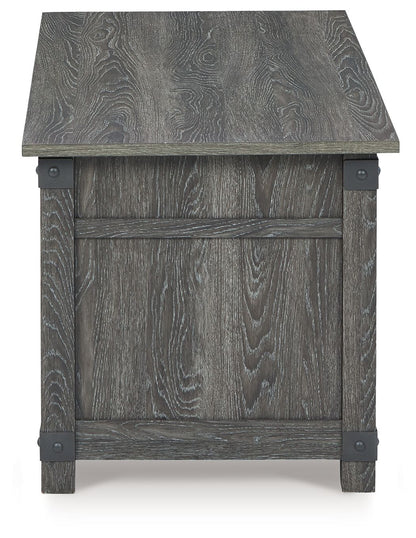 Freedan - Rect Lift Top Cocktail Table - Grayish Brown