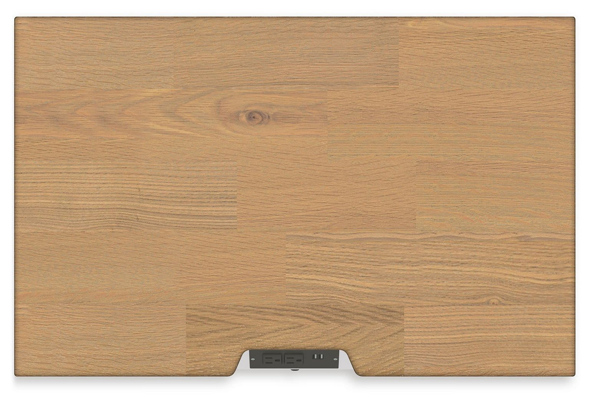 Ashbryn - Three Drawer Night Stand - White / Natural