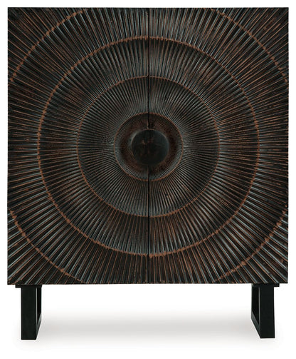 Fosterman - Accent Cabinet - Distressed Black