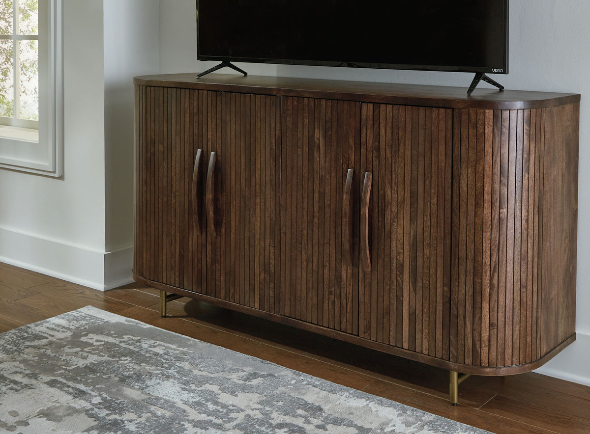 Amickly - Accent Cabinet - Dark Brown