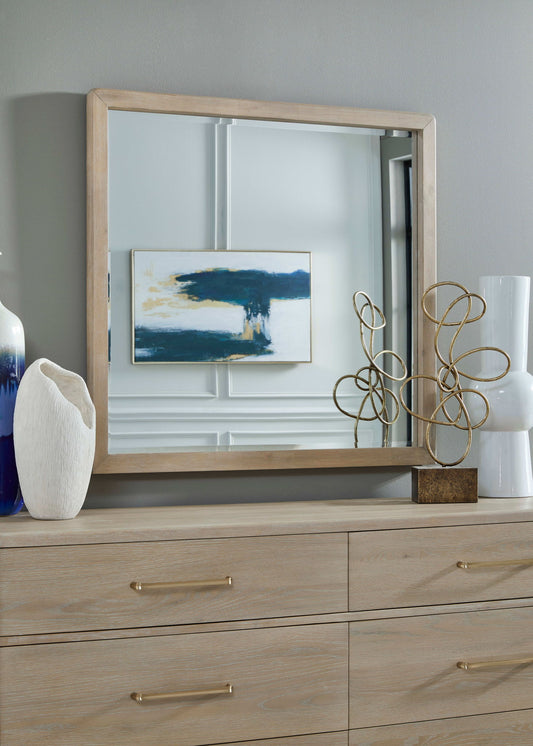 Gardenia - Beveled Glass Wall Or Dresser Mirror - Chai