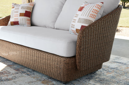 Double Point - Loveseat, Swivel Chairs Set (Set of 3) - Beige