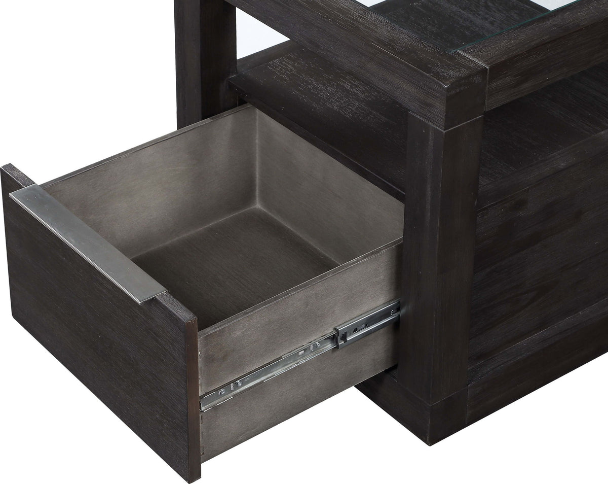Oxford - One Drawer End Table - Basalt Gray