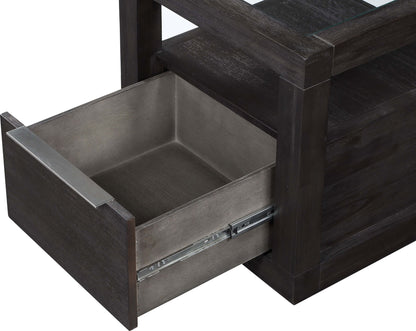 Oxford - One Drawer End Table - Basalt Gray