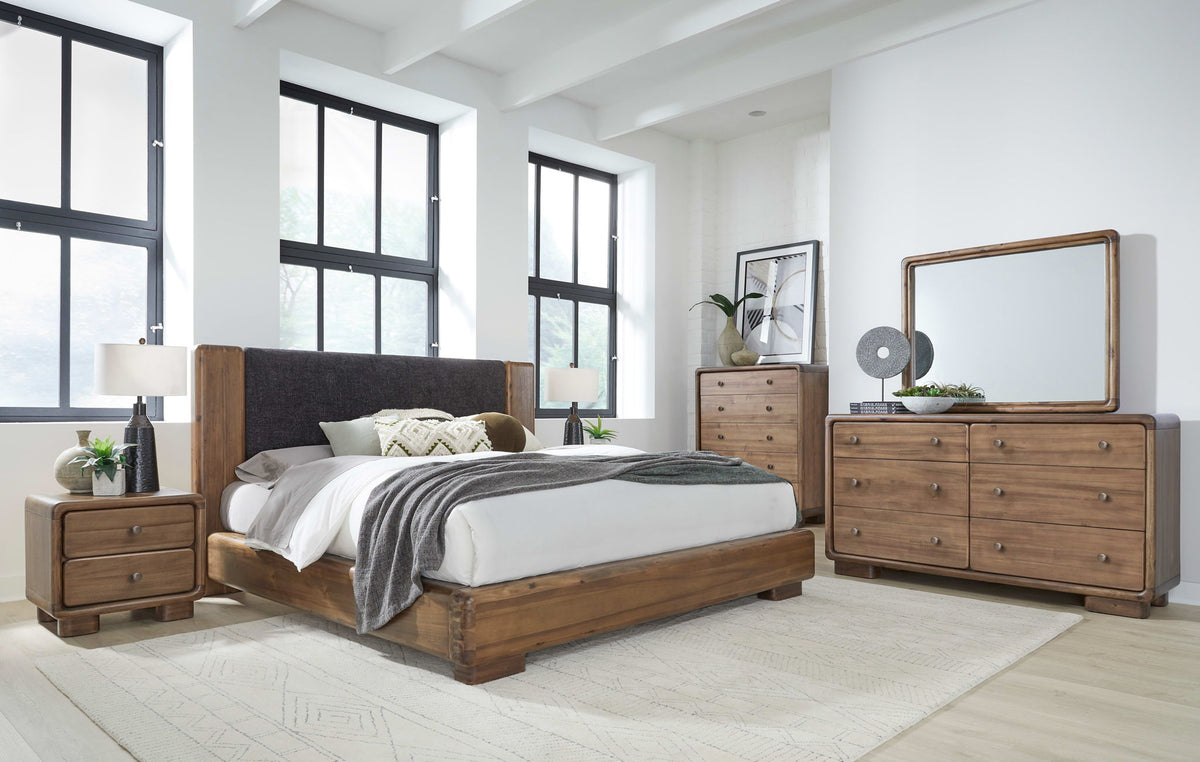Boka - Six Drawer Acacia Wood Dresser - Impala