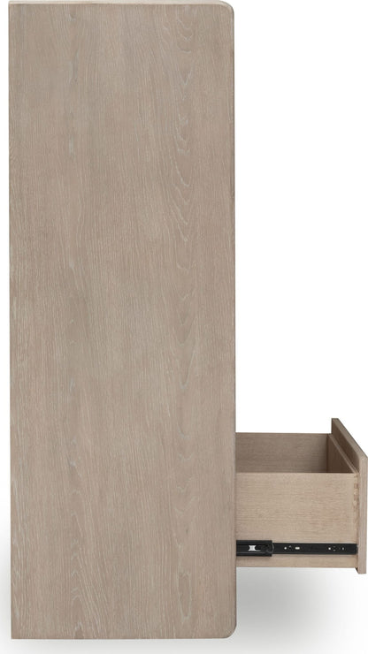 Gardenia - Five Drawer Oak Wood Chest - Chai
