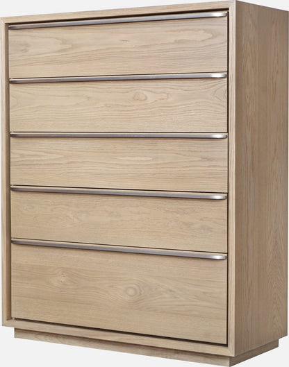 One - Coastal Modern Five Drawer Chest - Bisque