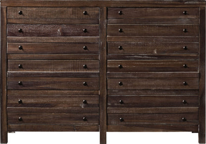 Townsend - Eight Drawer Solid Wood Dresser - Java (2024)