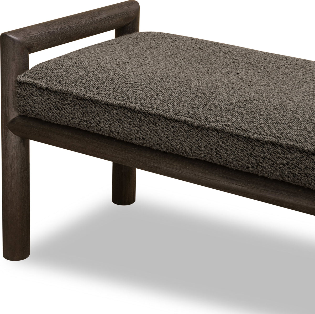 Dorsey - Boucle Upholstered Wooden Bench