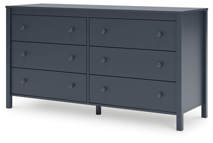 Simmenfort - Six Drawer Dresser - Navy Blue