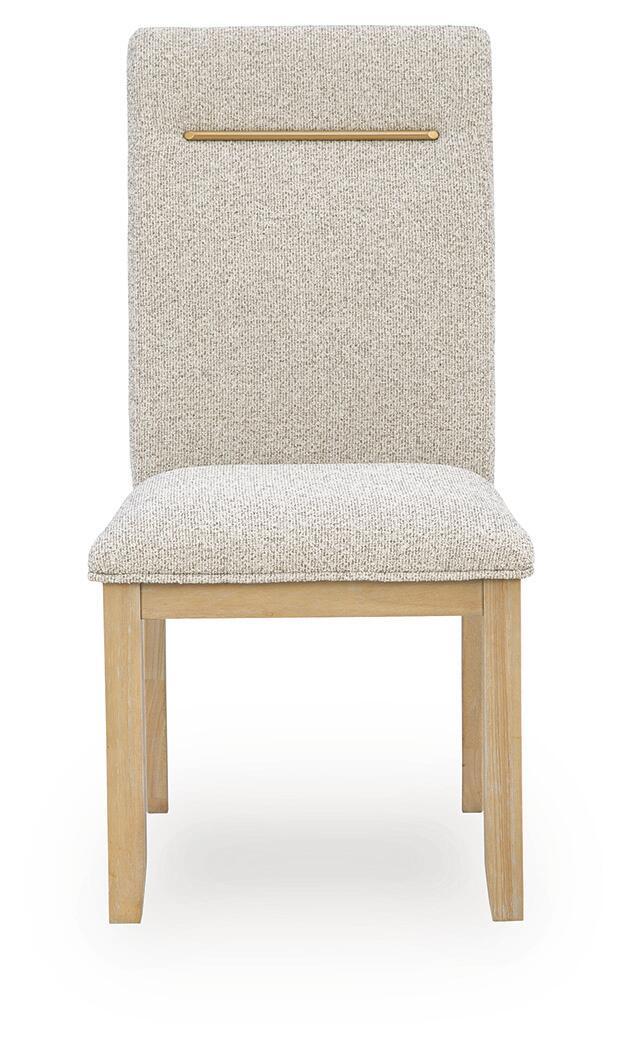 Lasinger - 5 Pc. - Dining Table And 4 Upholstered Side Chairs - Light Brown