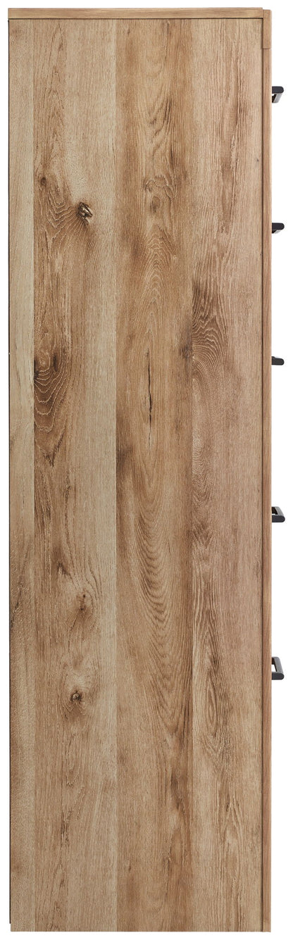 Hyanna - Five Drawer Chest - Tan Brown