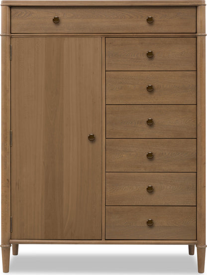 Whitmore - Door Chest With Jewelry Storage - Claystone
