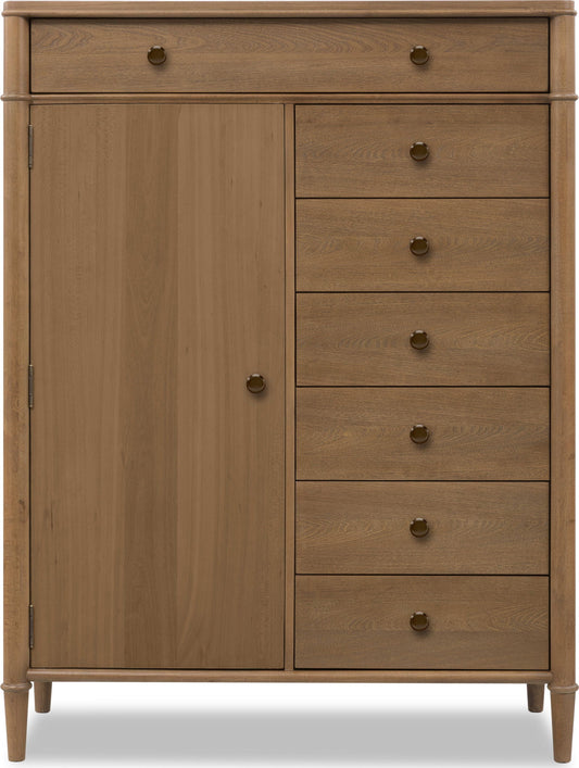 Whitmore - Door Chest With Jewelry Storage - Claystone