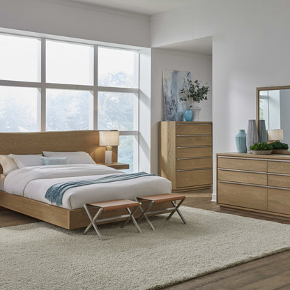 One - Coastal Modern Five Drawer Chest - Bisque